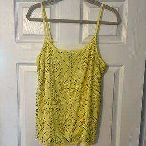 Yellow Spaghetti Strap Top